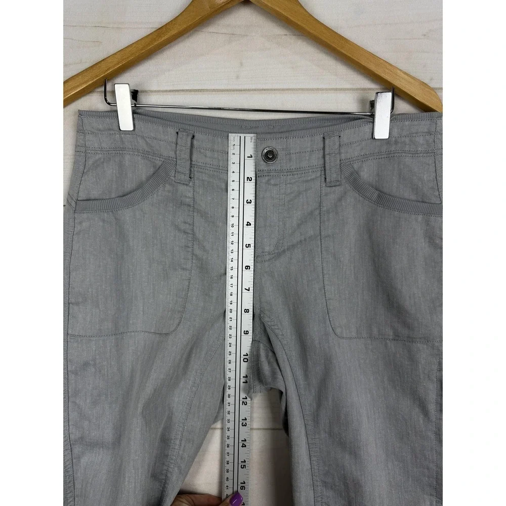 Kuhl Pants Womens 8 Gray Straight Leg Stretch Travel Hiking Outdoor Casual - Picture 10 of 13